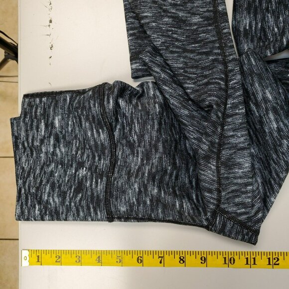 Lululemon Wunder Under Pant Hi-Rise Size 4 Dramatic Static White Black 25" - Picture 5 of 7